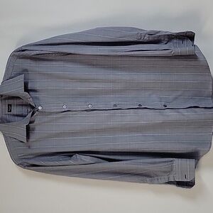Paul Smith - London Men's Long-Sleeved Button-Down Blue Shirt, Size 16.5/39